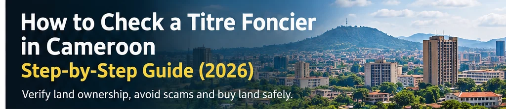 How to check a Titre Foncier in Cameroon: 2026 step-by-step land ownership verification guide